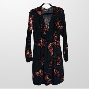 Wilfred wrap style front long sleeve dress